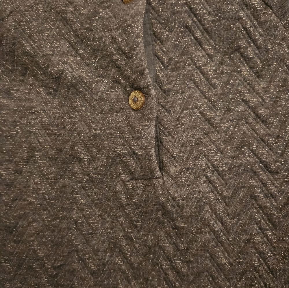 Patterned Series: Glittery Chevron Style Ruffle Dress - Picture 8 of 9